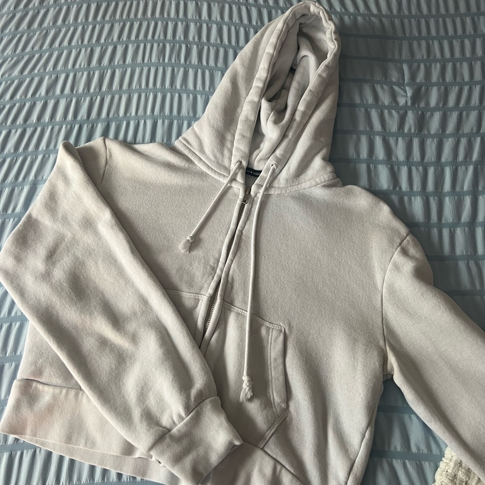 Cropped brandy meville zip up